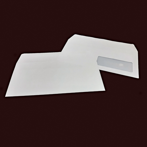Buste 11x23 con finestra o senza finestra, color bianco, con strip adesivo, internografate
