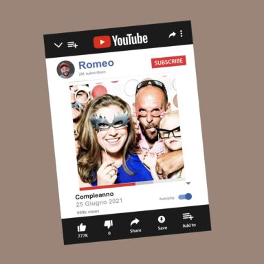 Photobooth template Youtube compleanno